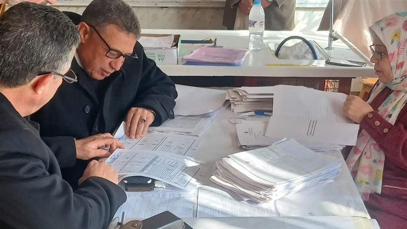 جانب من تفقد الامتحانات