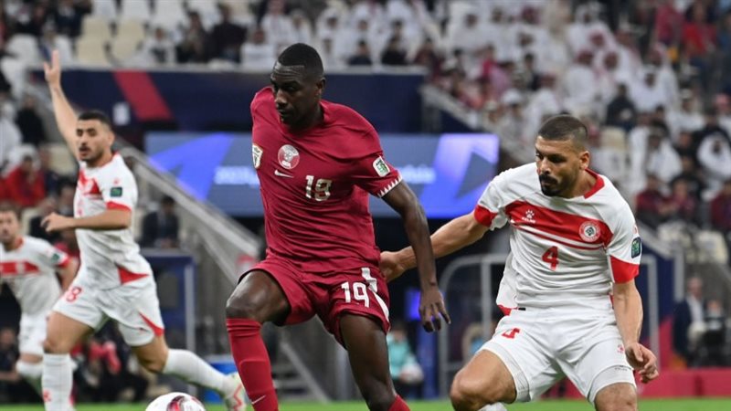 منتخب لبنان في مباراة