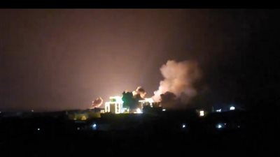 اللقطات الأولى للعدوان الأمريكي البريطاني الجديد على اليمن (فيديو)