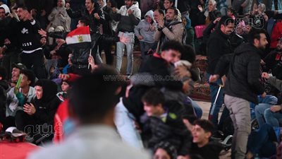 جماهير القليوبية تساند منتخب مصر أمام الأرجنتين بالأعلام والهتافات (فيديو)  
