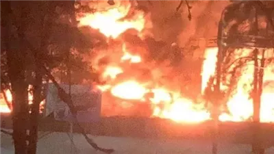 اشتعال حريق في صهاريج النفط ببلدة روسية جراء هجوم أوكراني (فيديو) 