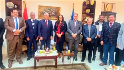 نائب محافظ البحيرة تستقبل وفد منظمة الأغذية والزراعة للأمم المتحدة 