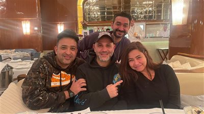 أحدث ظهور لـ شيرين عبد الوهاب رفقة عزيز الشافعي وتامر حسين