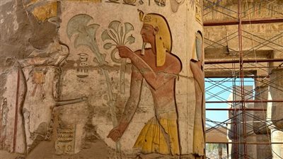 وزارة الآثار تكشف موقف مشروع ترميم صالة الأعمدة الكبرى بمعابد الكرنك بالأقصر (صور) 