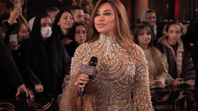ياسر جلال وعمرو أديب وريا أبي راشد أول حضور حفل joy awards 2024 (صور)