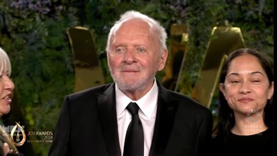 النجم العالمي أنتوني هوبكنز في ضيافة حفل توزيع جوائز 2024 joy awards 