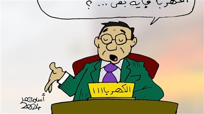 استمرار قطع الكهرباء في كاريكاتير فيتو 