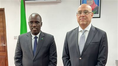 عاصم الجزار ونائب رئيس وزراء تنزانيا يتابعان تقدم الأعمال بمشروع سد ومحطة جوليوس نيريري