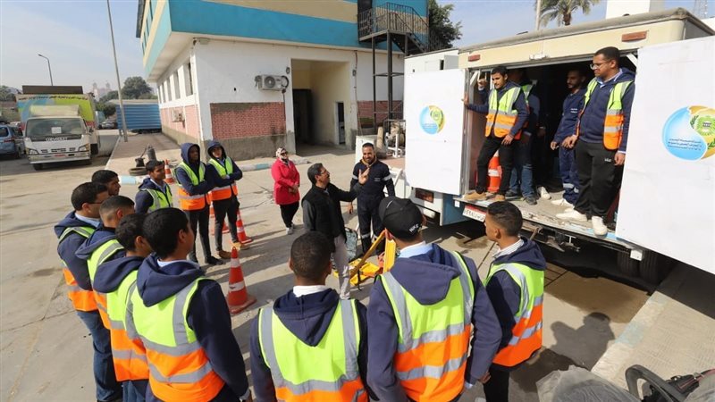 طلاب مدرسة مياه أسيوط،