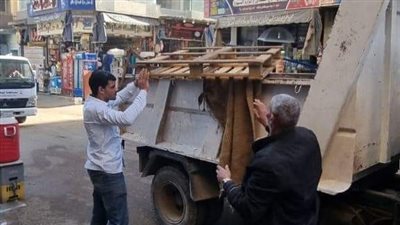 رفع 736 حالة إشغال طريق بنطاق 5 مراكز بالبحيرة