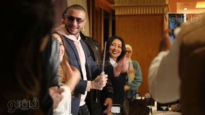 أحمد الفيشاوي يحتفل بـ عرض فيلم 