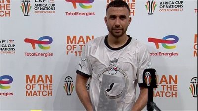 تريزيجيه يفوز بجائزة رجل مباراة منتخب مصر والرأس الأخضر بأمم إفريقيا 