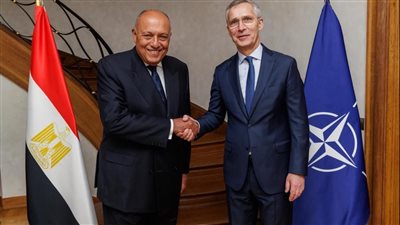 وزير الخارجية يلتقي سكرتير عام حلف شمال الأطلنطي 