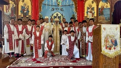 الأنبا يوسف يرسّم أول دياكون قبطي في جمهورية الدومينيكان