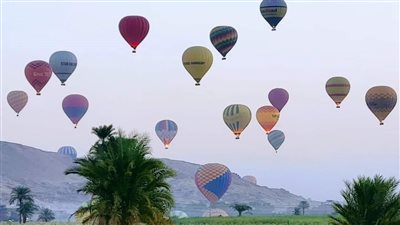 لليوم الثاني، إلغاء 70 رحلة بالون طائر تحمل 2000 سائح لسوء الأحوال الجوية بالأقصر