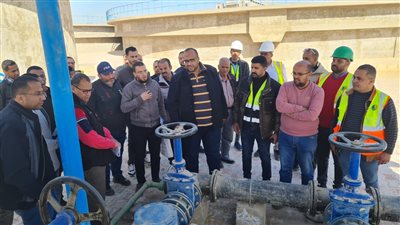 رئيس مياه سوهاج يتفقد محطة معالجة صرف طهطا