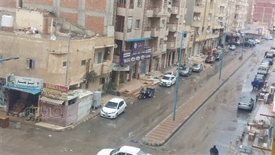 هطول أمطار متوسطة على شوارع مرسى مطروح (صور)