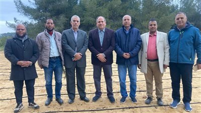 رئيس مركز البحوث الزراعية يتفقد محطة بحوث التحرير وموقع الزراعات المحمية بالنوبارية 