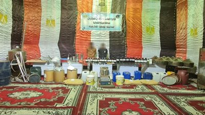 ضبط مصنع مواد مخدرة في الإسماعيلية بقيمة مضبوطات 150 مليون جنيه