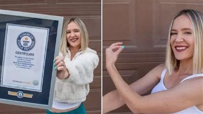 أمريكية تحطم رقما قياسيا وتدخل موسوعة جينيس لسبب عجيب