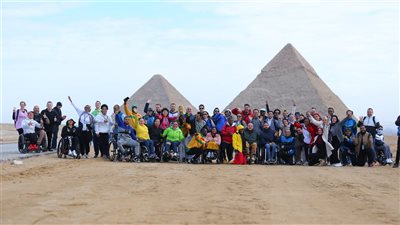 الريشة الطائرة، جولة سياحية بالأهرامات لمنتخبات بطولة مصر الدولية (صور) 