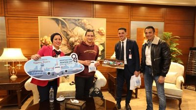 المطارات المصرية تتزين بمناسبة عيد الطيران المدنى الـ ٩٤