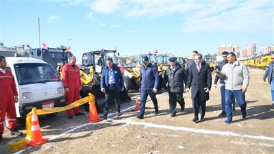 محافظ الغربية يشهد اصطفاف المعدات لتنفيذ الموجة 22 لإزالة مخالفات البناء 