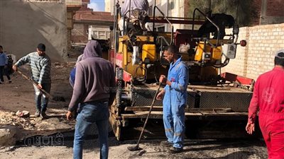 متابعة محافظ مطروح استمرار أعمال رفع كفاءة البنية التحتية بمطروح (صور) 