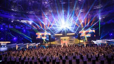 الجمباز، 300 ناشئ يشاركون في حفل افتتاح بطولة كأس العالم بالقاهرة