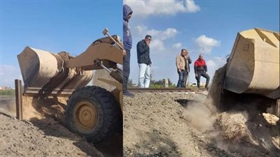 غلق 13 معبرا مخالفا بمركز بدر بالبحيرة (صور)