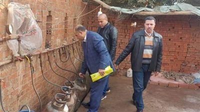 ضبط 115 أسطوانة غاز داخل مصانع طوب بكوم حمادة في البحيرة