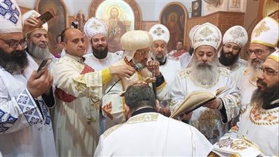 الأنبا مرقس يرسم قمص بإيبارشية شبرا الخيمة