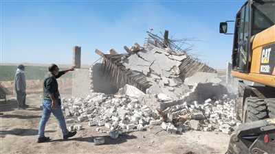 تنفيذ 23 حالة إزالة لتعديات على أراضي ومخالفات مبان بأسيوط