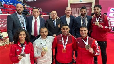 وزير الرياضة يُثني على أداء أبطال مصر في الدوري العالمي للكاراتيه