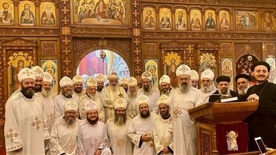 الأنبا ميخائيل يترأس الاجتماع الشهري لكهنة كنائس القبة