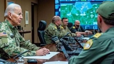 حقيقة الصورة المتداولة لبايدن بالزي العسكري، هل يستعد الرئيس الأمريكي لحرب انتقامية؟