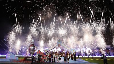 لحظات تتويج اتحاد العاصمة بلقب السوبر الأفريقي (صور)