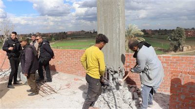 محافظ القليوبية يتابع إزالات مخالفات البناء بطوخ 