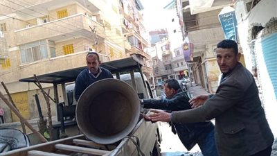 رفع 239 حالة إشغال طريق مخالف بالبحيرة 