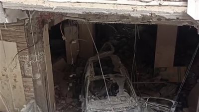 الصور الأولى من انفجار مصنع صابون داخل عقار بالطالبية 