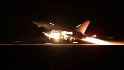  عدوان أمريكي بريطاني جديد يستهدف مدينة الحديدة جنوب اليمن