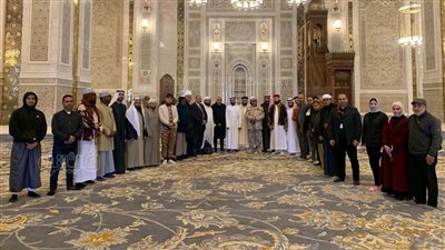 متسابقو بورسعيد الدولية لحفظ القرآن الكريم يزورون مركز مصر الثقافي الإسلامي (صور)