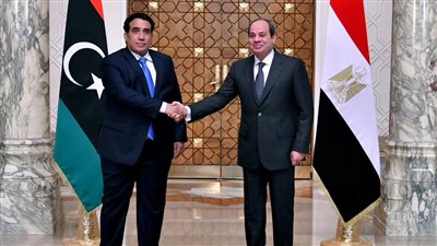 السيسي يستقبل المنفي ويؤكد دعم مصـر للجهود الرامية لحماية وحدة الأراضي الليبية