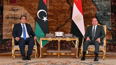 قمة مصرية ليبية بالاتحادية، السيسي يؤكد دعم مصـر لكافة الجهود الرامية لحماية وحدة الأراضي الليبية ودعم مؤسسات الدولة، والمنفي يثمن الدور المصري