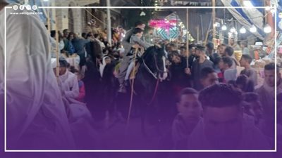 بروائع أمين الدشناوي وأولاد الرنان، الآلاف بقرية الدير بالأقصر يحتفلون بمولد سيدي أحمد بن إدريس (فيديو)