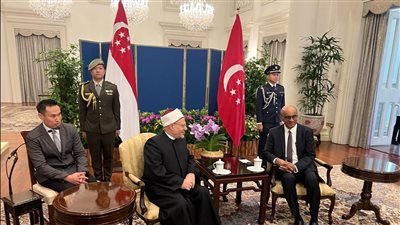 مفتي الجمهورية لرئيس سنغافورة: مصر بذلت كافة الجهود لرفع معاناة الشعب الفلسطيني 