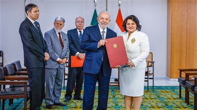 سفيرة مصر لدى البرازيل تقدم أوراق اعتمادها لرئيس الجمهورية الاتحادية