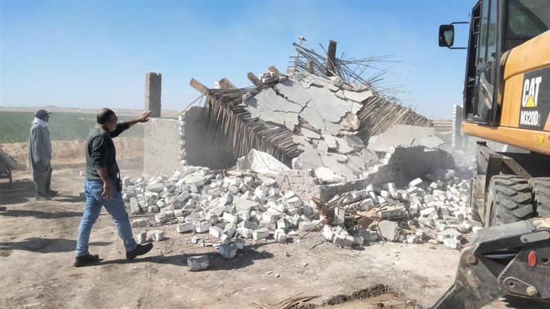 جانب من تنفيذ الإزالة،