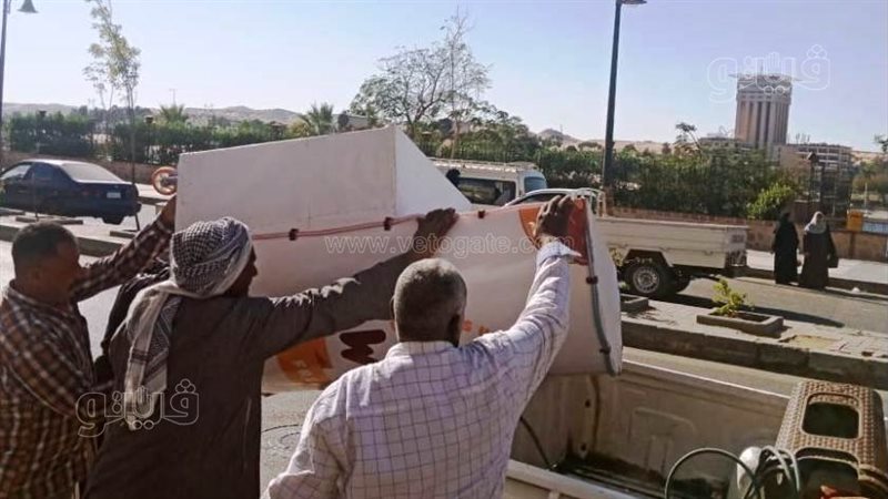 حملات إزالة فى أسوان،
