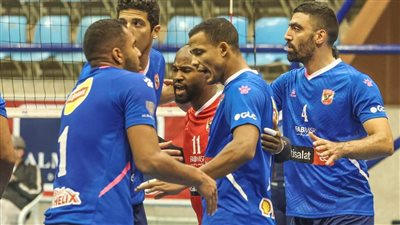 رجال طائرة الأهلي يواجه القناة اليوم في الدوري